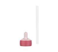 Mepal Campus Couvercle Flip-Up, Couvercle de rechange pour bouteille isotherme, bouteille d'eau et gourde, pièce de rechange avec joint d'étanchéité et paille de rechange incluses, PP/Silicone, Rose