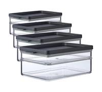 Mepal - Conteneur à Petit-déjeuner Duo Omnia - Boîte Conservation 2 Couches pour Conserver Produits Alimentaires - Boîtes Empilables pour Organisation de la Cuisine - 500 ml et 1200 ml - Black