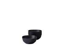 Mepal - Coupelle 4 pièces Silueta - Lavable au lave-vaisselle et résistant au micro-ondes - Plat de service - Plats à tapas - Vaisselle - 250 ml - Nordic black
