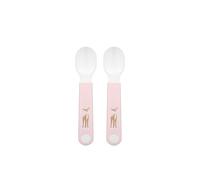 Mepal - Cuillère d'apprentissage pour bébé Mio Little Dutch - Cuillère d'entraînement pour bébé - Cuillère pour l'autonomie alimentaire - Passe au lave-vaisselle & sans BPA - Set de 2 - Fairy Garden