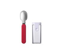 Mepal - Cuillère Pliante Ellipse - Cuillère Réutilisable à Emporter - Couverts de Voyage - Etui de Rangement Inclus - Acier Inoxydable - Nordic Red