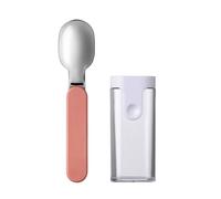 Mepal - Cuillère Pliante Ellipse - Cuillère Réutilisable à Emporter - Couverts de Voyage - Etui de Rangement Inclus - Acier Inoxydable - Vivid mauve