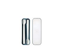 Mepal - Cuillère pour bébé Mio - Cuillère d'alimentation pour nourrisson à long manche - cuillère pour diversification alimentaire - Ustensiles pour bébé - Sans BPA - Set de 2 - Deep blue