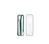 Mepal - Cuillère pour bébé Mio - Cuillère d'alimentation pour nourrisson à long manche - cuillère pour diversification alimentaire - Ustensiles pour bébé - Sans BPA - Set de 2 - Deep turquoise