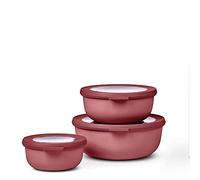 Mepal - Ensemble de 3 Bols Multifonctions Cirqula Rond - Boîtes Conservation Alimentaire avec Couvercle - Convient pour le Réfrigérateur, Micro-ondes & Congélateur - 350, 750, 1250 ml - Vivid mauve