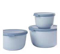 Mepal - Ensemble 3 bols Cirqula ronds 500/1000/2000 ml - micro-ondes & congélateur - Nordic blue
