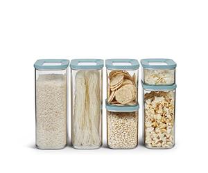 Mepal - Ensemble de 6 Boîte Conservation Alimentaire Modula - Boîte Cuisine avec Couvercle - Rangement Cuisine - Empilable & Hermétiques - 2x 2000 ml, 2x 1000 ml, 1x 1500 ml & 1x 425 ml - Nordic Green