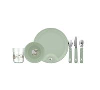 Mepal - Ensemble de vaisselle pour enfant 6 pièces Mio - Vaisselle pour tout-petit - Inclut couverts, verre, assiette et bol - Compatible lave-vaisselle et sans BPA - Little Farm