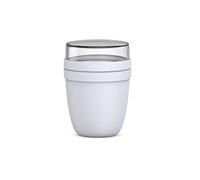 Mepal Gobelet à céréales à emporter, gobelet à yaourt pratique, séparation pour yaourt et céréales, passe au congélateur, au micro-ondes et au lave-vaisselle, 500 ml + 200 ml, gris froid