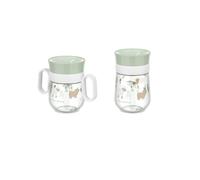 Mepal - Gobelet d'apprentissage 360° Mio - Anti-fuite - Bord à 360° permettant de boire de chaque côté - Couvercle intelligent se ferme lorsque la boisson s'arrête - 500 ml - Little Farm