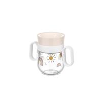 Mepal - 108018065245 - Gobelet d'Apprentissage 360 degré Mio, Étanche, Bord à 360 degré pour Boire de Tous les Côtés, Poignées à Prise Facile, 200 ml, Sunshine et Rainbow