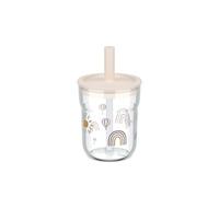 Mepal - Gobelet pour enfants avec paille Mio - Couvercle flexible avec paille anti-insectes - Convient à tous types de liquides - Passe au lave-vaisselle - 250 ml - Sunshine & Rainbow