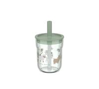 Mepal - Verre pour enfants avec paille Mio Little Dutch - Couvercle flexible avec paille anti-insectes - Convient à tous les types de liquides - Ne renverse pas - 250 ml - Little Farm