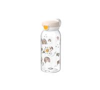 Mepal - Gourde avec bouchon à clapet Campus - Bouchon s'ouvre à une pression - Compatible avec Boissons Gazeuses - Gourde Enfant - Étanche et Lavable au Lave-Vaisselle - 600 ml - Sunshine & Rainbow
