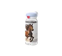 Mepal - Gourde avec bouchon à clapet Campus - Bouchon s'ouvre à une pression - Compatible avec Boissons Gazeuses - Gourde Enfant - Étanche et Lavable au Lave-Vaisselle - 600 ml - Wild horse