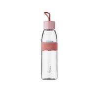 Mepal Gourde Ellipse personnalisée - Bouteille d'eau avec nom imprimé - Anti-fuite - Convient pour l'école et le bureau - Convient pour les boissons gazeuses - Rouge - 500 ml