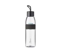 Mepal Gourde Ellipse personnalisée - Bouteille d'eau avec nom imprimé - Anti-fuite - Convient pour l'école et le bureau - Convient pour les boissons gazeuses - Noir - Midi (500 ml)