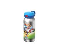 Mepal - Gourde en inox avec bouchon à clapet Campus - Bouchon s'ouvre à une pression - Compatible avec Boissons Gazeuses - Étanche - Lavable au Lave-Vaisselle - 600 ml - Paw Patrol Pups