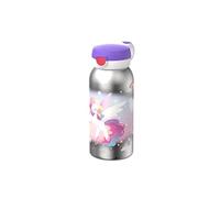 Mepal - Gourde en inox avec bouchon à clapet Campus - Bouchon s'ouvre à une pression - Compatible avec Boissons Gazeuses - Étanche - Lavable au Lave-Vaisselle - 600 ml - Unicorn Glow