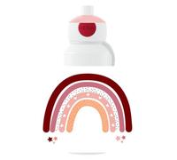 Mepal - Gourde Pop-up Campus Arc-en-ciel - Gourde étanche pour l’école - Bouteille réutilisable pour enfant - Sans BPA, passe au lave-vaisselle - 400 ml - Rose