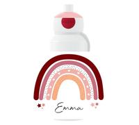 Mepal - Gourde Pop-up Campus Arc-en-ciel personnalisée - Gourde étanche pour l’école - Bouteille réutilisable pour enfant - Sans BPA, passe au lave-vaisselle - 400 ml - Rose