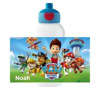 Mepal - Gourde Pop-up Campus Paw Patrol personnalisée - Gourde étanche pour l’école - Bouteille réutilisable pour enfant - Sans BPA, passe au lave-vaisselle - 400 ml - Bleu