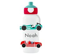 Mepal - Gourde Pop-up Campus Voiture de course personnalisée - Gourde étanche pour l’école - Bouteille réutilisable pour enfant - Sans BPA, passe au lave-vaisselle - 400 ml - Rétro
