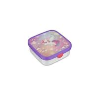 Mepal - Grande Boîte à Déjeuner Campus - Lunch Box Bento pour enfants - Comprend 2 Boîtes à Bento Étanches et une Fourchette - Boîtes à Bento Vont au Micro-Ondes - 2x 200 ml et 1250 ml - unicorn Glow