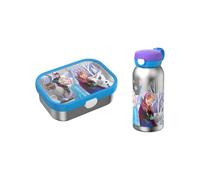 Mepal - Kit de pause Campus en acier inoxydable - Ensemble pour enfants avec gourde avec couvercle à rabat et boîte à déjeuner - Kit de déjeuner pour l'école ou les déplacements - Passe au
