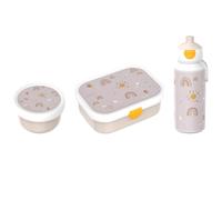 Mepal - Kit de pause Campus - Set pour enfants avec gourde pop-up, boîte à lunch et boîte à fruits - Kit de déjeuner pour l'école ou les déplacements - Passe au lave-vaisselle - 400 + 750 + 300 ml