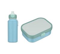 Mepal - Kit de pause Campus Switch - Set pour enfants avec gourde pop-up et boîte à déjeuner - Kit repas pour l'école ou les déplacements - Passe au lave-vaisselle - 400 + 750 ml - Bleu froid/menthe