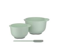 Mepal - Lot de 3 bols mélangeurs Chef it - Fond antidérapant - Passe au micro-ondes et au lave-vaisselle - Bols avec spatule - Matériau résistant jusqu'à 110 °C - 3000 + 1500 ml - Sauge nordique