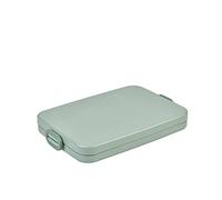 Mepal Lunch Box Flat - Lunch Box To Go - For 2 Sandwiches or 4 Slices of Bread - Snack & Lunch - Lunch Box Adults - Nordic sage