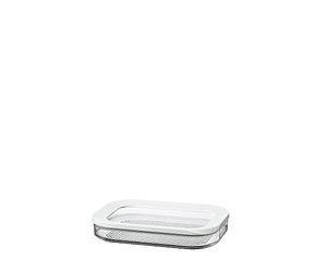 Mepal Modula 106937030600 Lot de 2 boîtes de conservation pour fromage ou charcuterie en plastique Transparent/blanc 550 ml