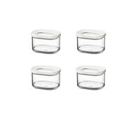 Mepal Modula Lot de 4 boîtes de conservation de 175 ml blanches idéales pour la conservation des aliments secs