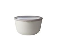 Mepal - Bol Multifonction Cirqula Rond - Boîte Conservation Alimentaire avec Couvercle - Convient comme Boîte de Hermétique pour le Réfrigérateur, Micro-ondes & Congélateur - 3000 ml - Nordic white