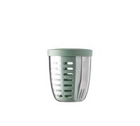 Mepal - Panier à Fruits et Légumes Ellipse - Panier à Fruits - Idéal pour les Fruits et Légumes en Déplacement - Boîte à Fruits avec Fourchette et Passoire - 600 ml - Nordic Sage
