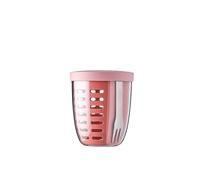 Mepal - Panier à Fruits et Légumes Ellipse - Panier à Fruits - Idéal pour les Fruits et Légumes en Déplacement - Boîte à Fruits avec Fourchette et Passoire - 600 ml - Vivid Mauve