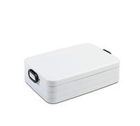 Mepal - Panier-Repas Take a Break Large - Boîte à Déjeuner en Déplacement - Pour 4 Sandwiches ou 8 Tranches de Pain - Lavable au Lave-Vaisselle - 1500 ml - White