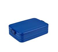Mepal Lunch Box Large - Lunch Box To Go - For 4 Sandwiches or 8 Slices of Bread - Snack & Lunch - Lunch Box Adults - Vivid blue