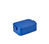 Mepal Lunch Box Midi - Lunch Box To Go - For 2 Sandwiches or 4 Slices of Bread - Snack & Lunch - Lunch Box Adults - Vivid blue