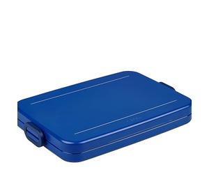Mepal - Panier-Repas Take A Break Plate - Idéale pour le Sac à Dos ou le Sac d'Ordinateur Portable - Boîte à Déjeuner pour 2 Sandwichs ou 4 Tranches de Pain - 800 ml - Vivid Blue