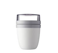 Mepal - Pot à déjeuner Ellipse - Blanc - bol à muesli pratique 500 ml, pot à yaourt, boîte à déjeuner - convient au congélateur, au micro-ondes et au lave-vaisselle