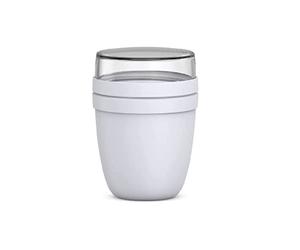 Mepal Pot à déjeuner Ellipse - Gobelet à yaourt et muesli personnalisés avec nom - Gobelet à emporter - Passe au congélateur, au micro-ondes et au lave-vaisselle - 500 ml + 200 ml - Mauve vif