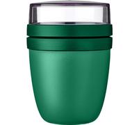 Mepal - Pot à déjeuner Ellipse - Gobelet à yaourt pratique et gobelet à céréales - Compartiments pour yaourt et céréales - Passe au congélateur, au micro-ondes et au lave-vaisselle - 500 ml + 200 ml -