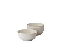 Mepal - Saladier 4 pièces Silueta - Lavable au lave-vaisselle et résistant au micro-ondes - Plat de service - Plats à tapas - Vaisselle - 750 ml - Nordic white