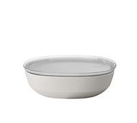 Mepal Saladier Silueta avec couvercle 4000 ml - lave-vaisselle & micro-ondes - Nordic white