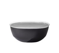 Mepal - Saladier avec couvercle Silueta - Lavable au lave-vaisselle et résistant au micro-ondes - Plat de service - Plats à tapas - Vaisselle - 5000 ml - Nordic black