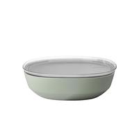 Mepal - Saladier avec couvercle Silueta - Lavable au lave-vaisselle et résistant au micro-ondes - Plat de service - Plats à tapas - Vaisselle - 4000 ml - Nordic sage