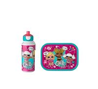 Mepal - Set Déjeuner Campus - Set de Déjeuner pour Enfants avec Bouteille de Boisson Pop-up et Panier-Repas - Set de Déjeuner pour L'école - BPA-Free - 400 ML + 750 ML - Lol Surprise